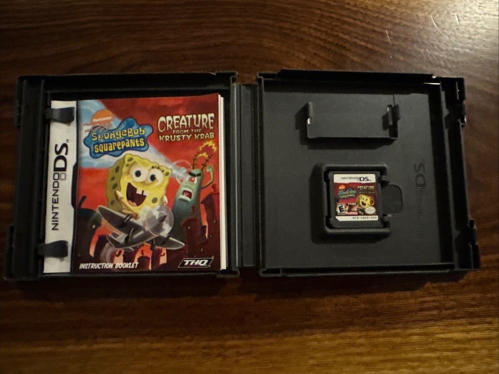 SpongeBob SquarePants Creature from the Krusty Krab Nintendo 3ds complete D3