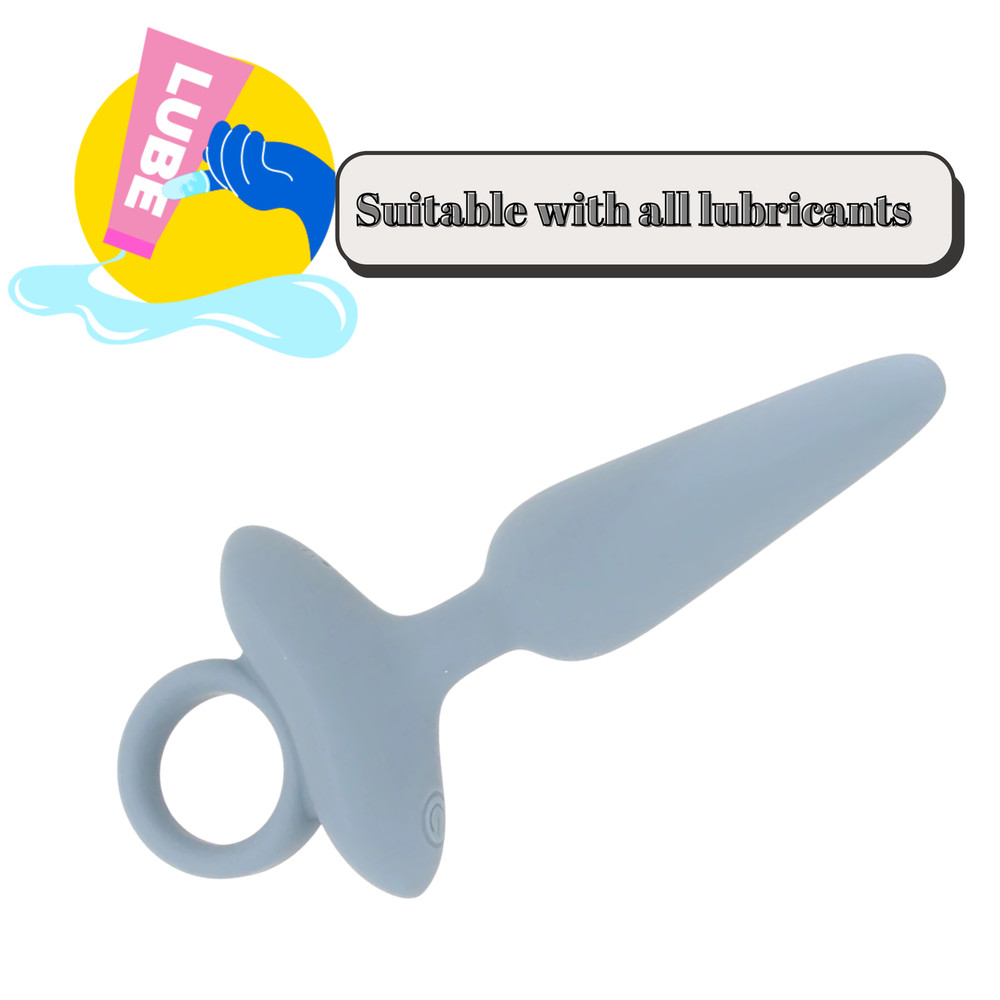 Tapered Tip Rechargeable Vibrating Butt Plug Multi-speed Simulator Backdoor Play