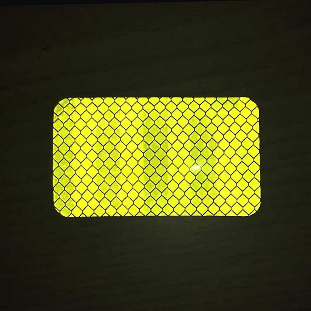 High Visibility Reflective Safety Patch Set, 4 Pack, Hook and Loop Fastener, ...