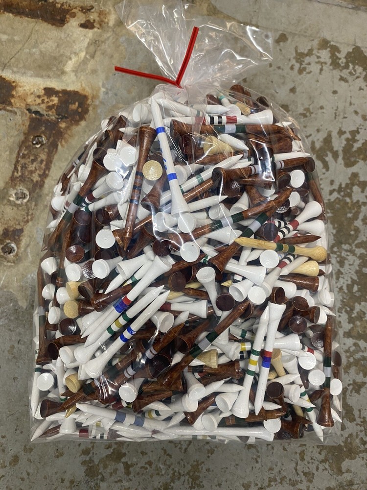 1000 Assorted Blem Or Misprint Golf Tees