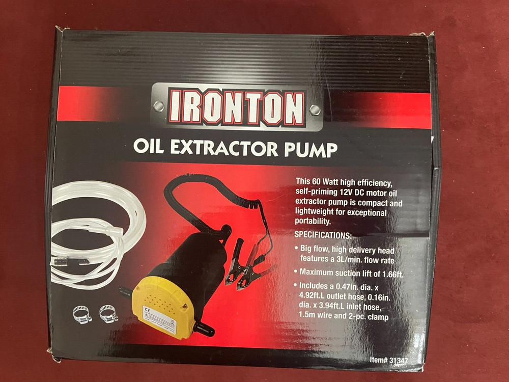 Ironton Oil Extractor Pump--New