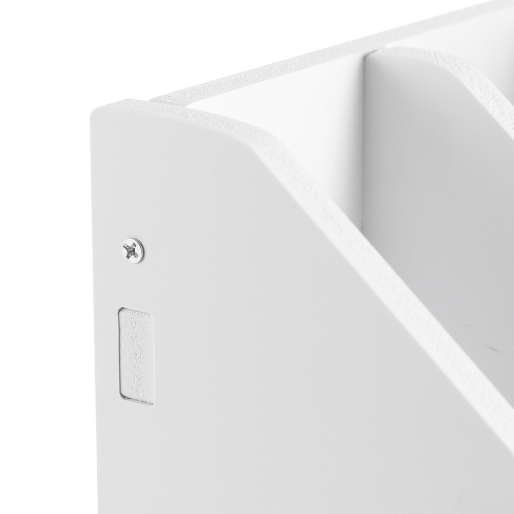 Durable Desktop File Organiser with 4 Storage Compartments, Stable Mortise &