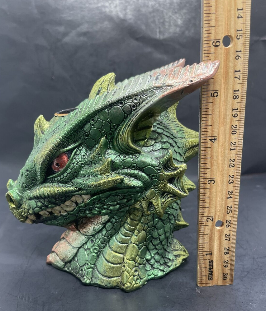 Mythological Green Dragonhead Backflow Cone Burner