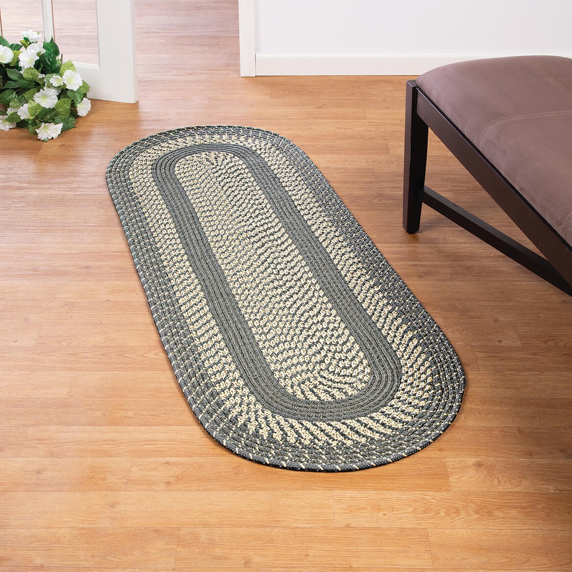 Two-Tone Country Braided Rug by OAKRIDGE
