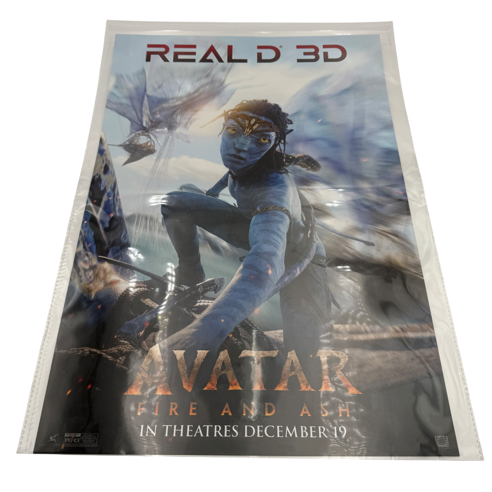 Avatar Fire and Ash Real D 3D Poster Official 19" x 13" AMC Regal Cinemark M/NM