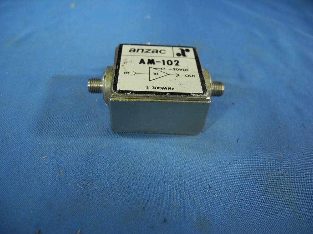 Anzac AM-102 RF Amplifier 5-300 MHz 20VDC (Working Pull)