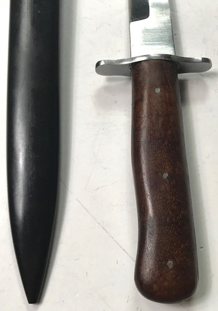 WWII GERMAN M31 BOOT FIGHTING KNIFE & SCABBARD