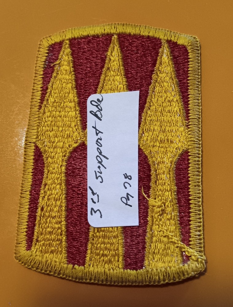 3rd Support Brigade U.S. Army Shoulder Patch Insignia ...167