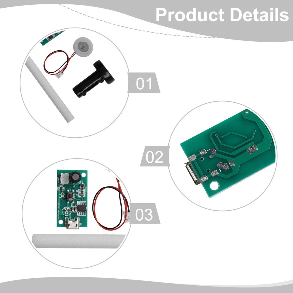 4PCS USB Spray Module USB Humidifier Module Circuit Board 5V Atomization Module