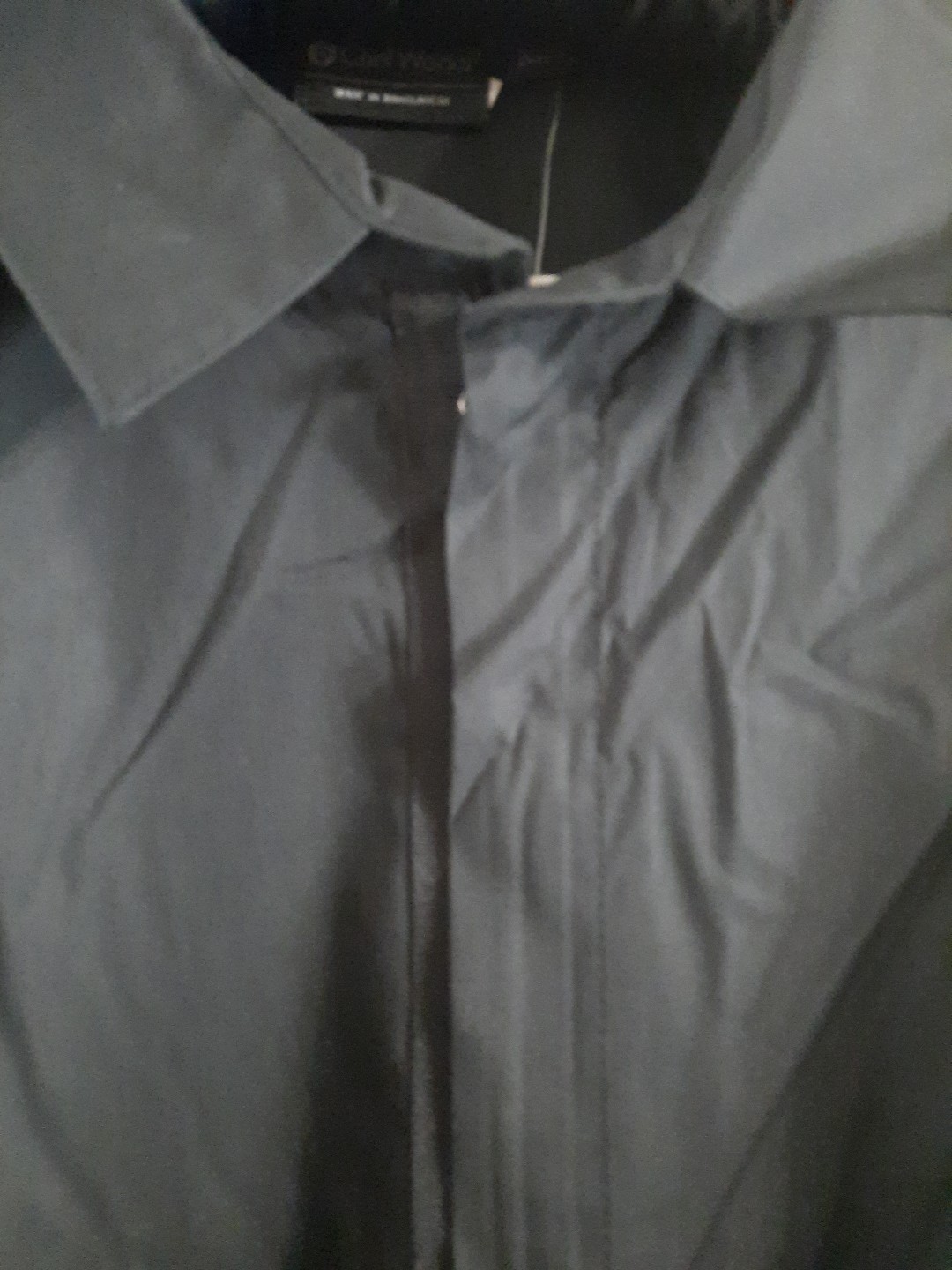 MENS Large Chef Works Shelby Zip Front Shirt. FOH, Busser, Server, Utility, Bar.