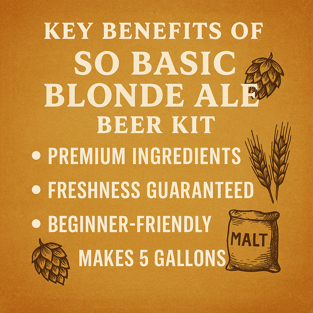 Label Peelers So Basic Blonde Ale Beer Kit