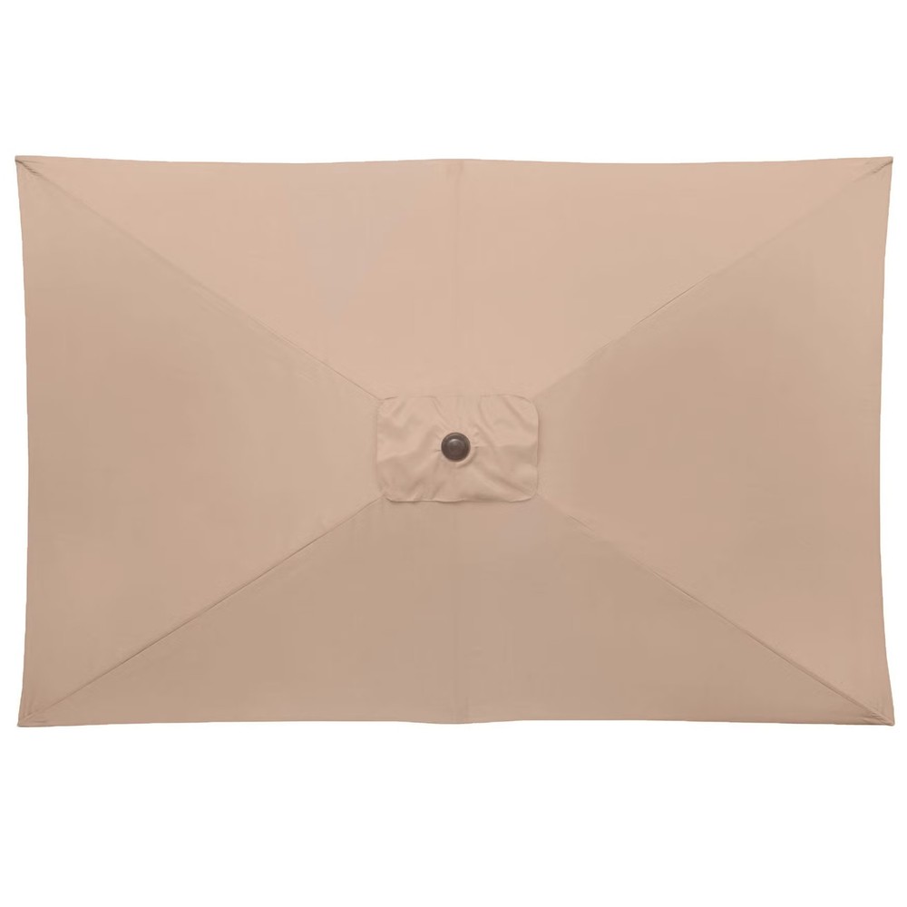 BrylaneHome 61/2' X 10' Oversized Rectangular Umbrella