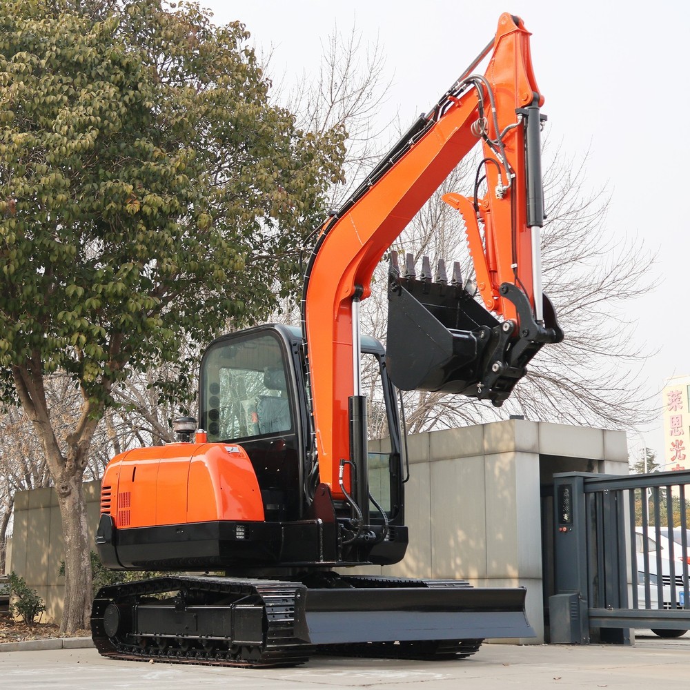 6-Ton Mini Excavator Yanmar Engine Powered with AC Cabin & Multi Digger Accessor