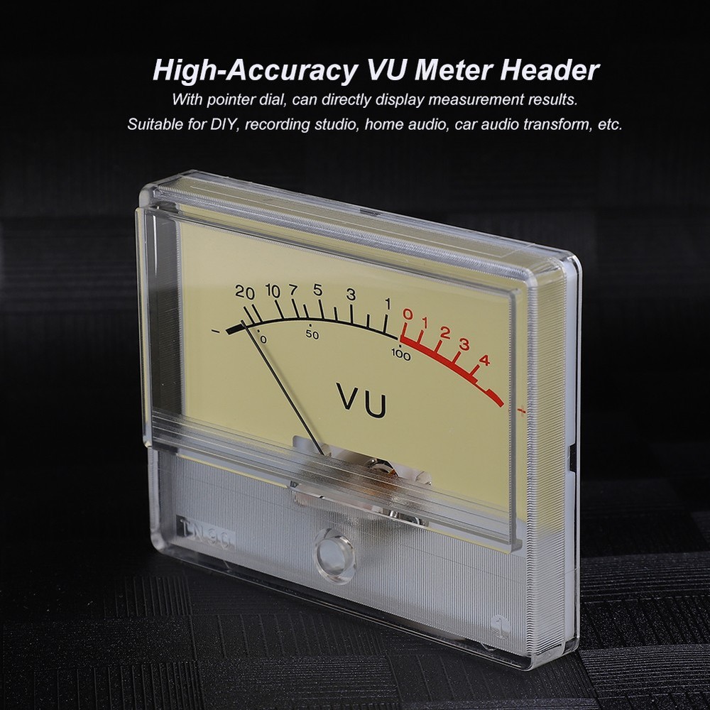 T‑90 DB Amplifier Level VU Meter Header Meter With Light Bulb Audio