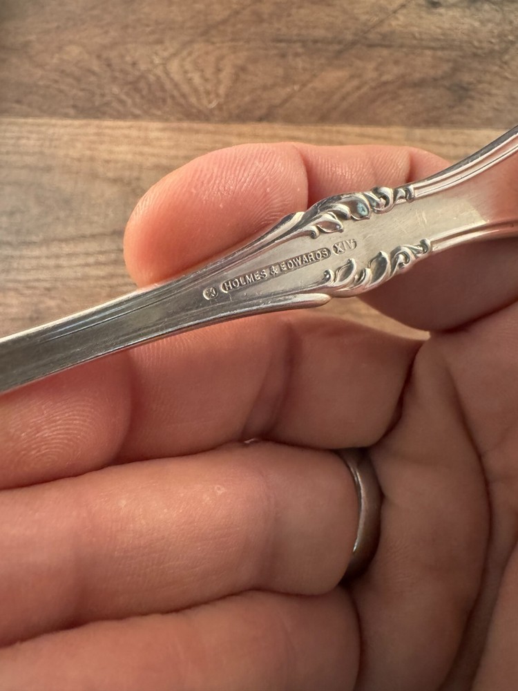 Holmes & Edwards Bonbon Scoop Casserole Server Spoon Imperial Pattern Monogram