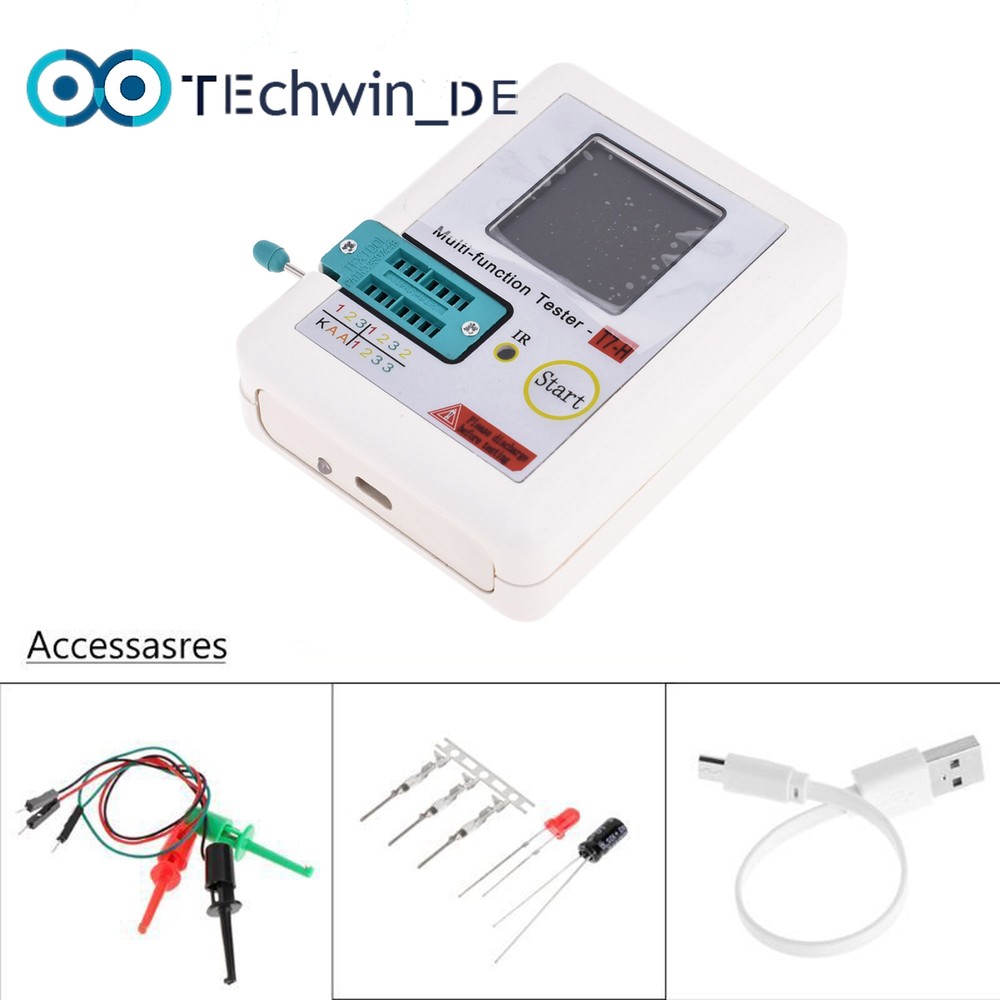 LCR-TC1/T7 LCD Display function Didoe Triode TFT Backlight Transistor Tester