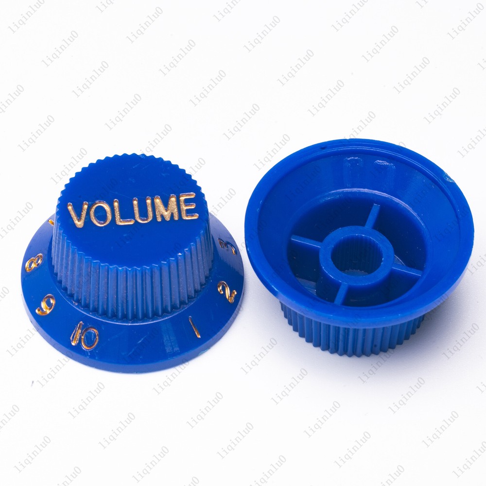 Blue/ Gold Numbers ST Electric Guitar Knobs Volume Tone Knob For Stratocaster