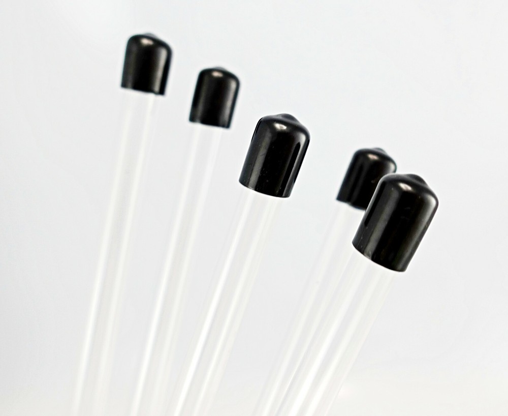 15 Inch Plastic Tubes - 5 or 10 pack with Optional Holder