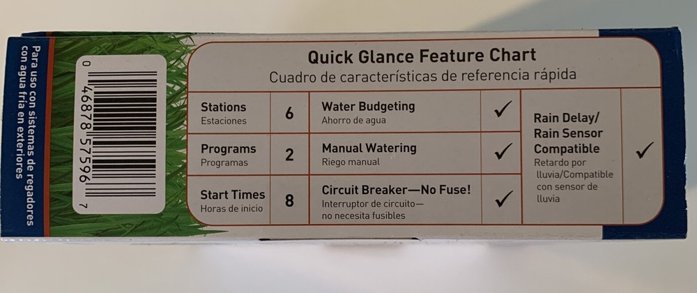 ORBIT 6 Station EASY DIAL Sprinkler Timer Lawn Program Timer 57596 Brand NEW