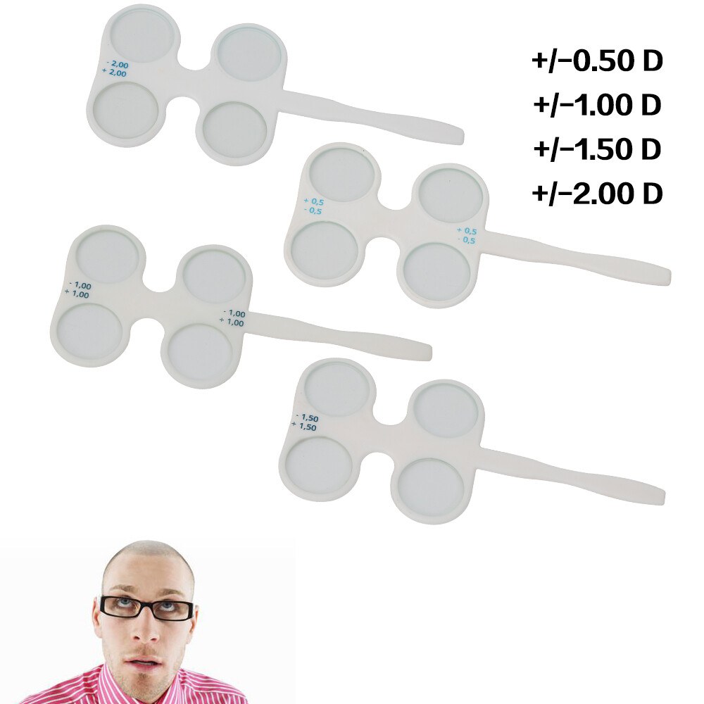 Confirmation Flipper Flipper Set 21mm 4 Units Flip Lens Set Thick Solid Lenses