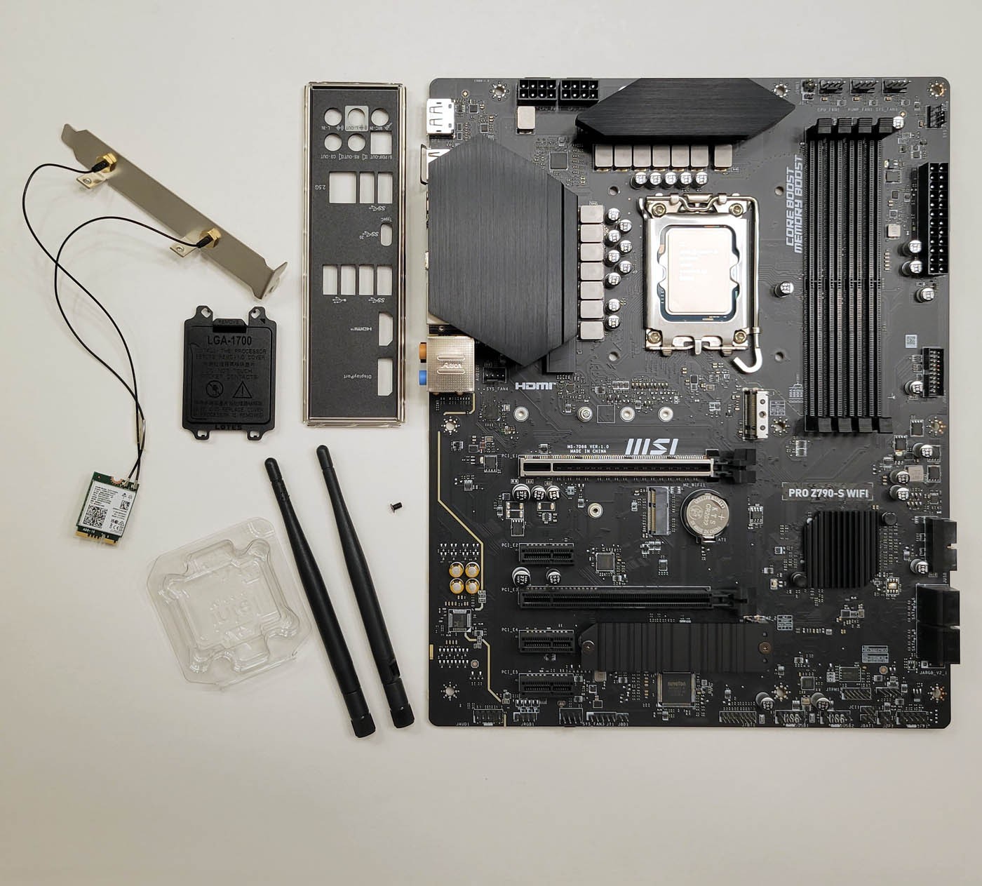 MSI PRO Z790-S WIFI LGA 1700 ATX DDR5 Wi-Fi 6E Motherboard, Intel i5-13400 COMBO