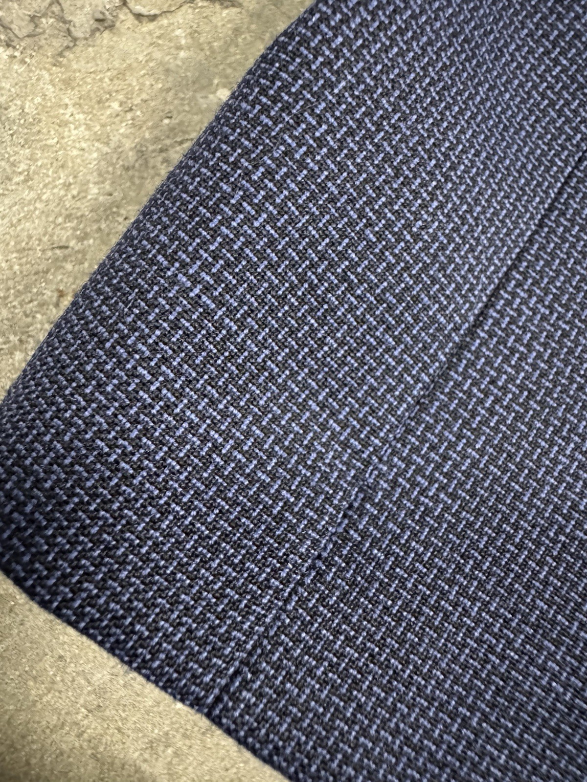 Brooks Brothers Blazer Jacket Mens 44L Blue Hopsack Tollegno Italy Wool Madison