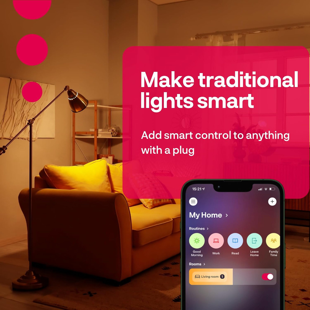Zigbee Smart Plug, Works with Philips Hue*, Alexa and Smartthings, Zigbee Repeat