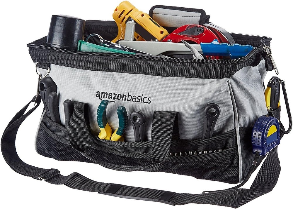 Durable Wear-Resistant Tool Storage Bag with Adjustable Shoulder Strap, Porta...