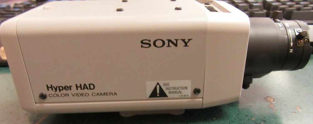 Sony SSC-C104 Hyper HAD CCD Color Video Security Camera With Lens