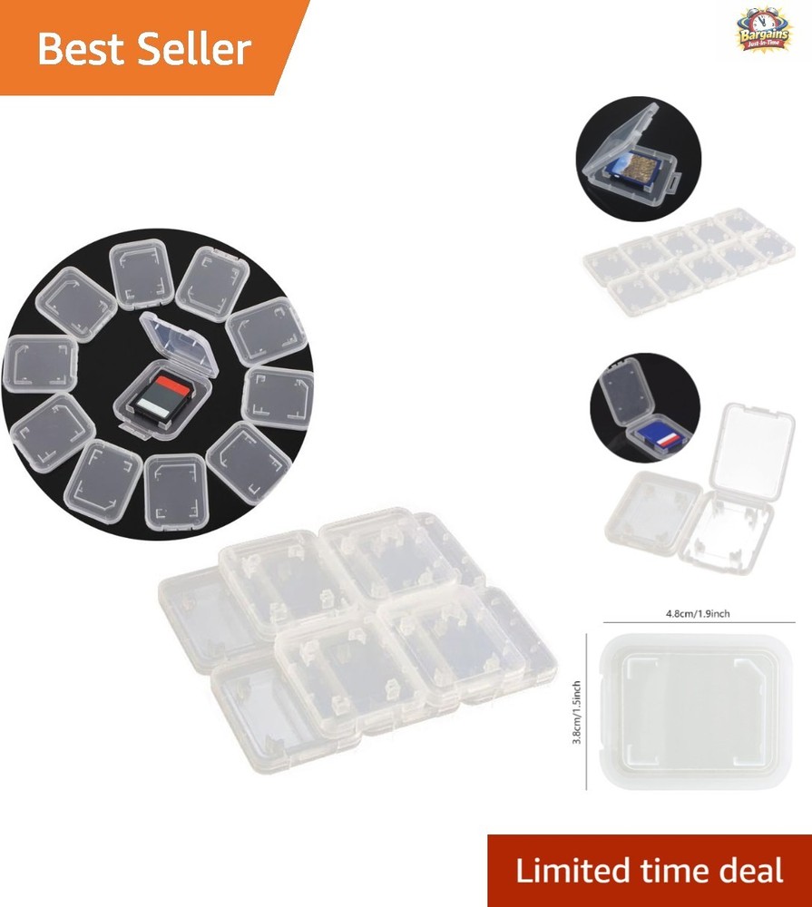 Hard Shell Memory Card Storage Case Compatible with SD Cards - Elegant White