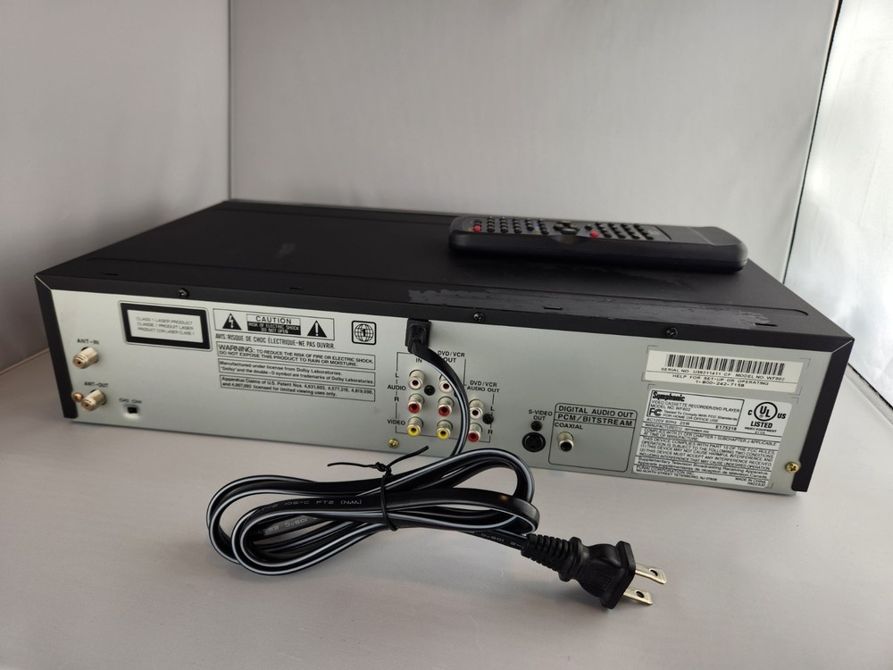 Symphonic WF802 DVD VCR Combo With Remote