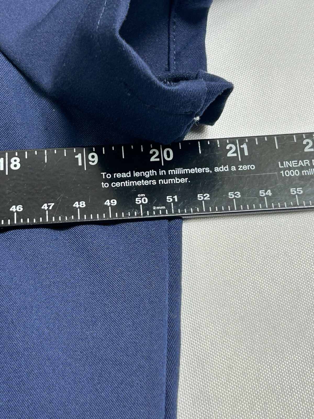 Fabletics Scrub Top Womens Medium Navy Blue V Neck Medical Uniform Workwear Top