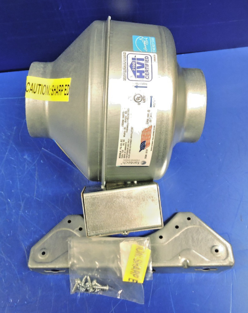 Fantech FG 4XL Inline Centrifugal Fan 4-Inch Duct 170 CFM New