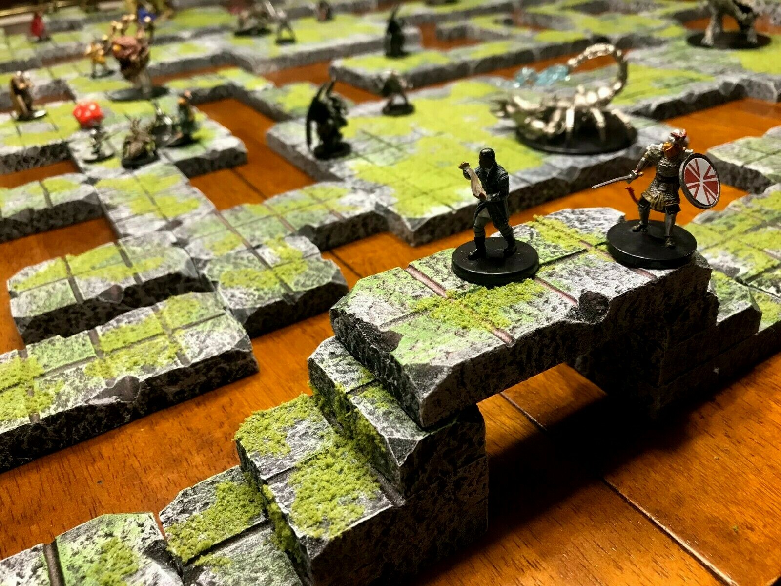 Huge Dungeon Tile Modular Set Dungeons & Dragons Pathfinder d&d terrain 28mm