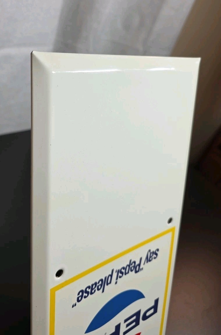 Vintage Original PEPSI CALENDAR ADVERTISING SIGN - Very Clean