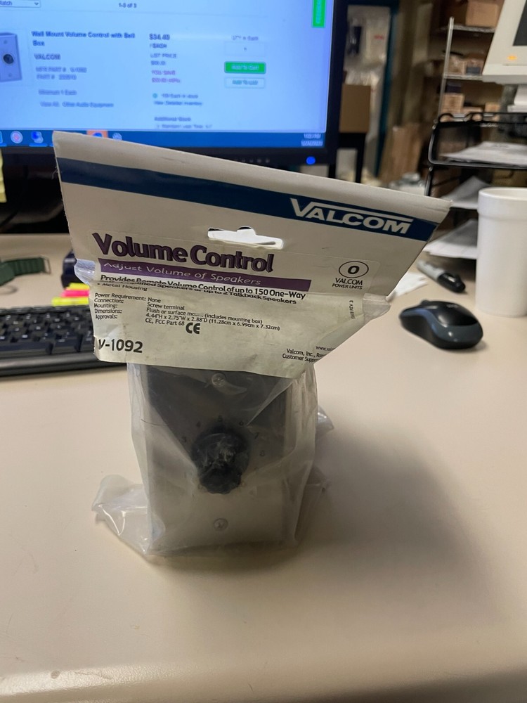 NEW! Valcom V-1092 volume control Box V1092