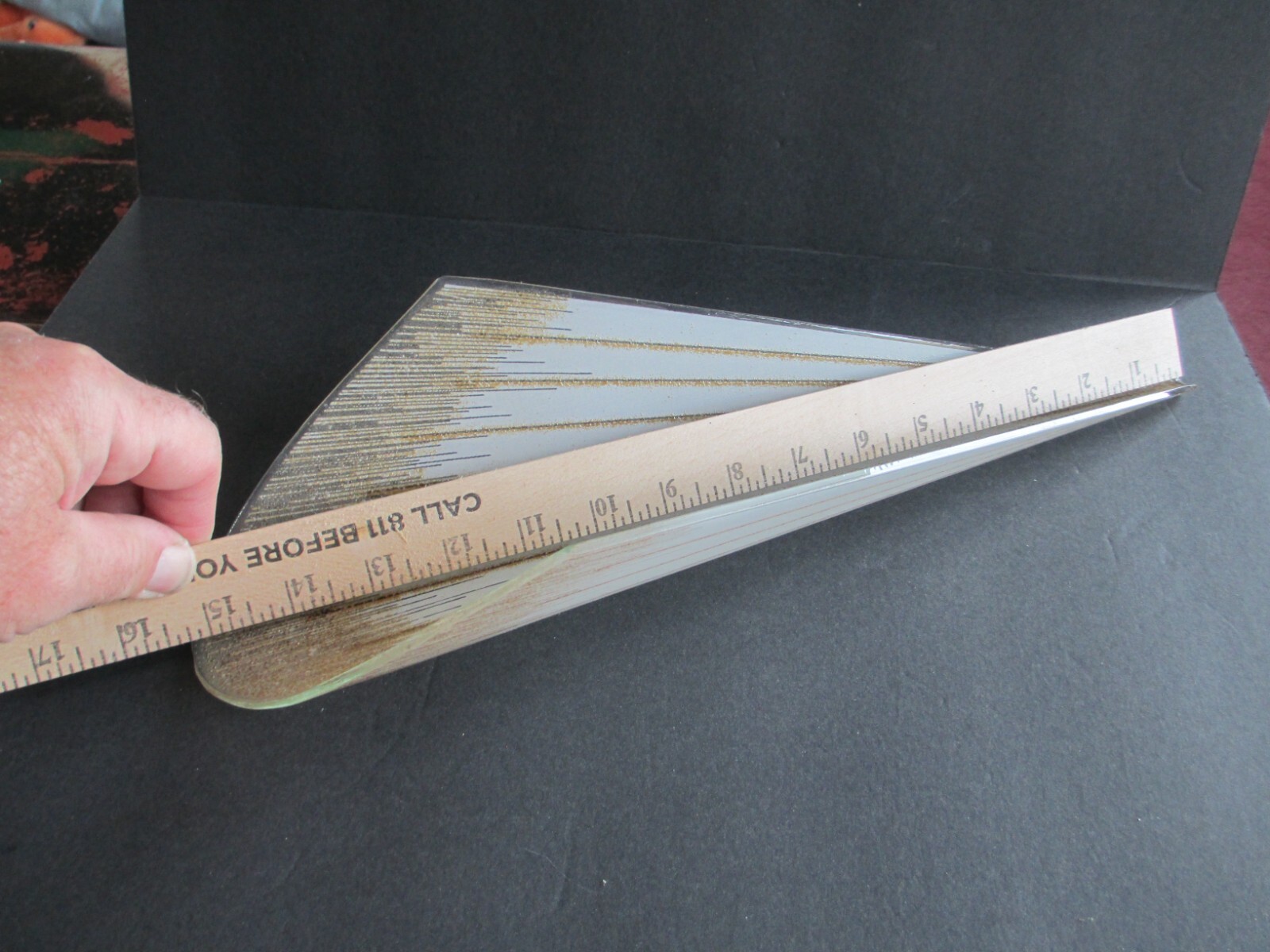 Vintage Lightolier MCM 1950s Gold Champagne Sconce Slip Shade Light Lamp C87