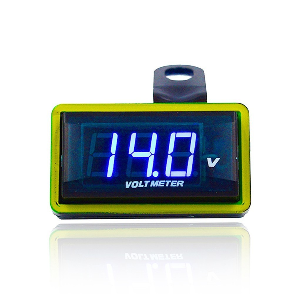12V Motorcycle Voltage Detection Meter Modified Car Digital Display Belt Bracket