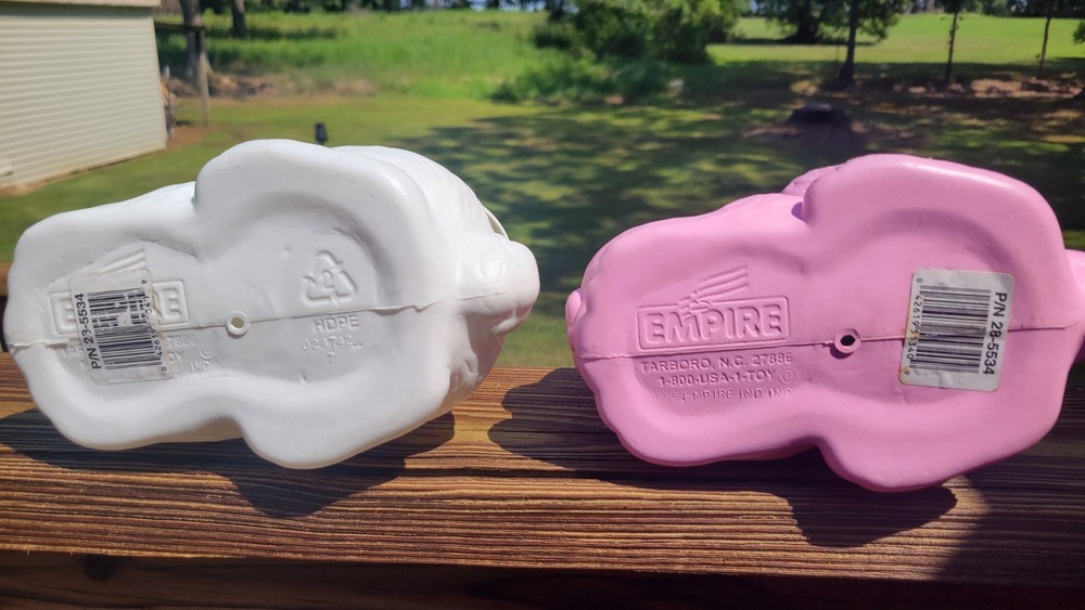 Pair Empire Vintage Easter Rabbit Blow Mold Baskets