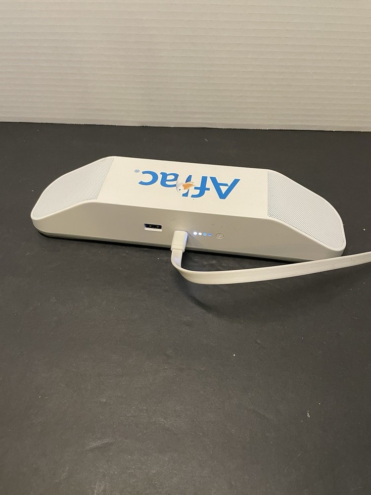 Aflac USB Bluetooth Speaker Power Bank White Tested