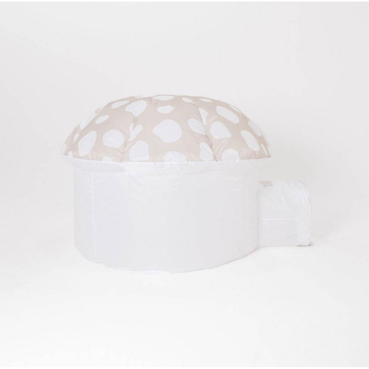 SMOL Air Fort Inflatable Mushroom Tent Kids Play Fort Beige Polka Dot NEW Sealed