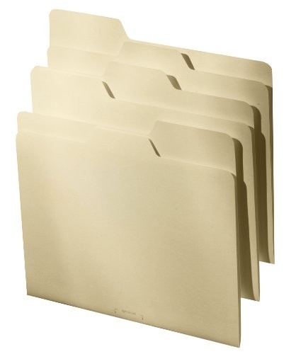 All Tab File Folders Letter Size Third Cut, 9 Folders per Pack, Back to