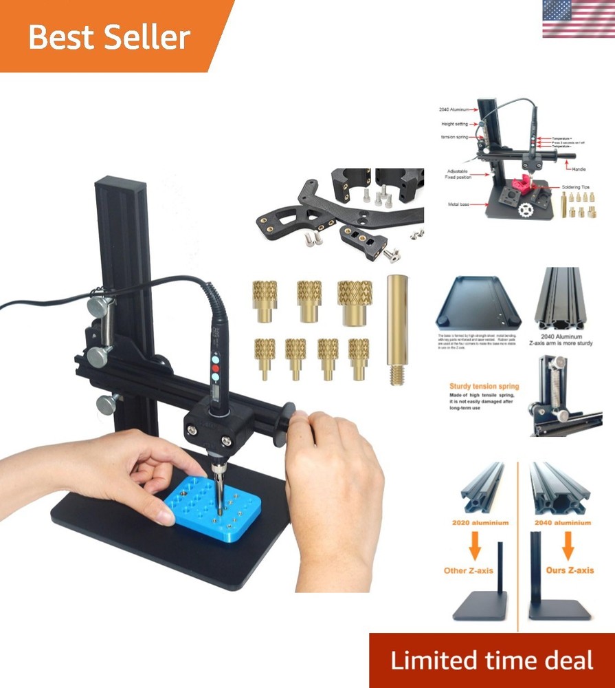 Vertical Heat Pressing Machine,Heat Set Insert Tool,Brass Inserts 3D Printing...
