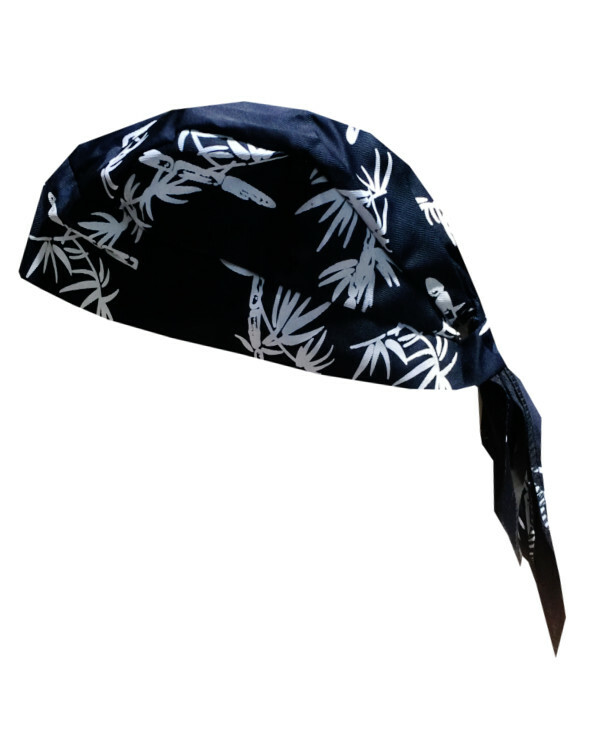 Adjustable Head Wrap Sushi Chef Head Wrap Biker Skull Cap Bandanna Head Wrap NEW