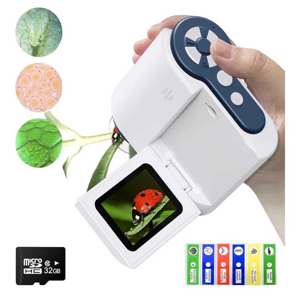 New Sealed Inviment Handheld Digital Microscope, 2'' LCD Screen Microscope 1200X