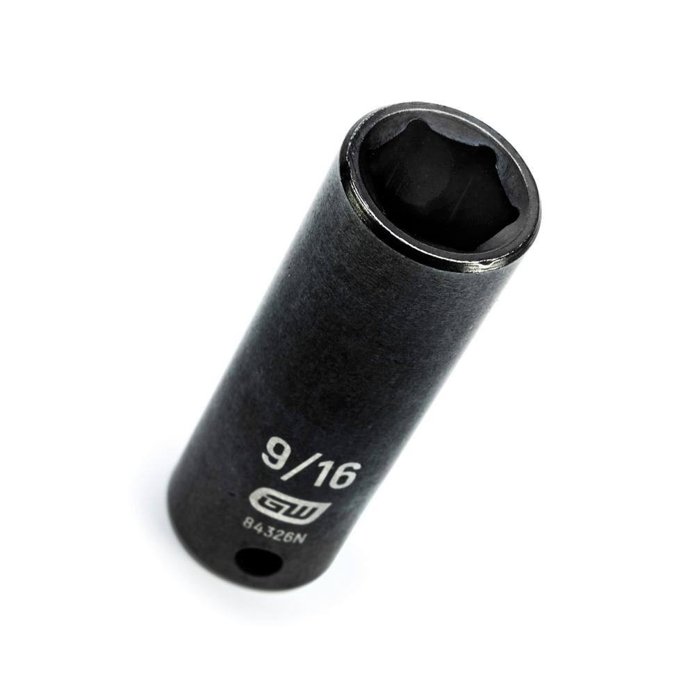 3/8 In. Drive 6 Point SAE Deep Impact Socket 9/16 In.