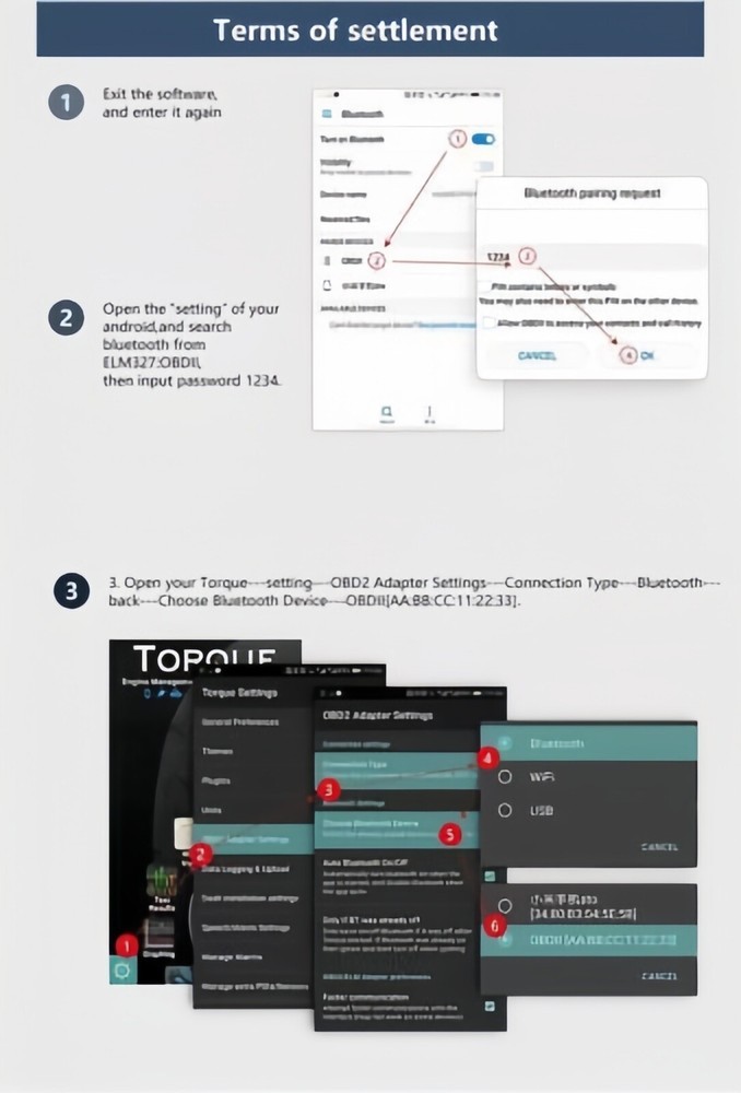 OBD2 Car Bluetooth 5.1 Scanner Code Reader OBD2II ELM 327 Read Tool For iPhone