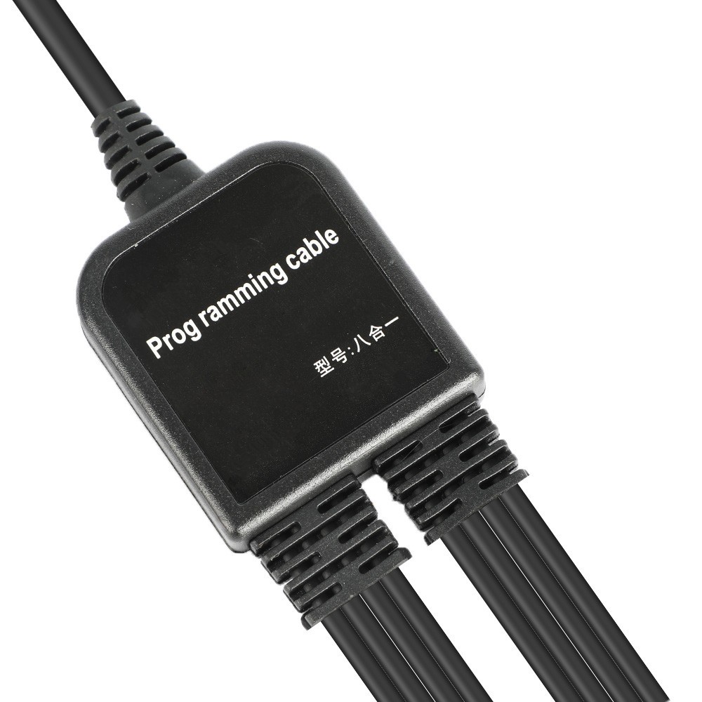 8 in 1 USB Programming Cable+Software CD For Motorola Baofeng Kenwood HYT Radio