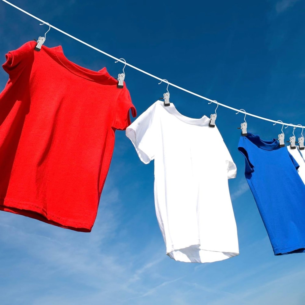 24 Pack Hanger Clips, Multi Function Clip Hooks, Laundry Hanging Hooks Clips, Cl