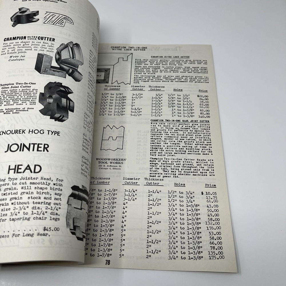 1953 Woodworkers Tool Works Catalog 106